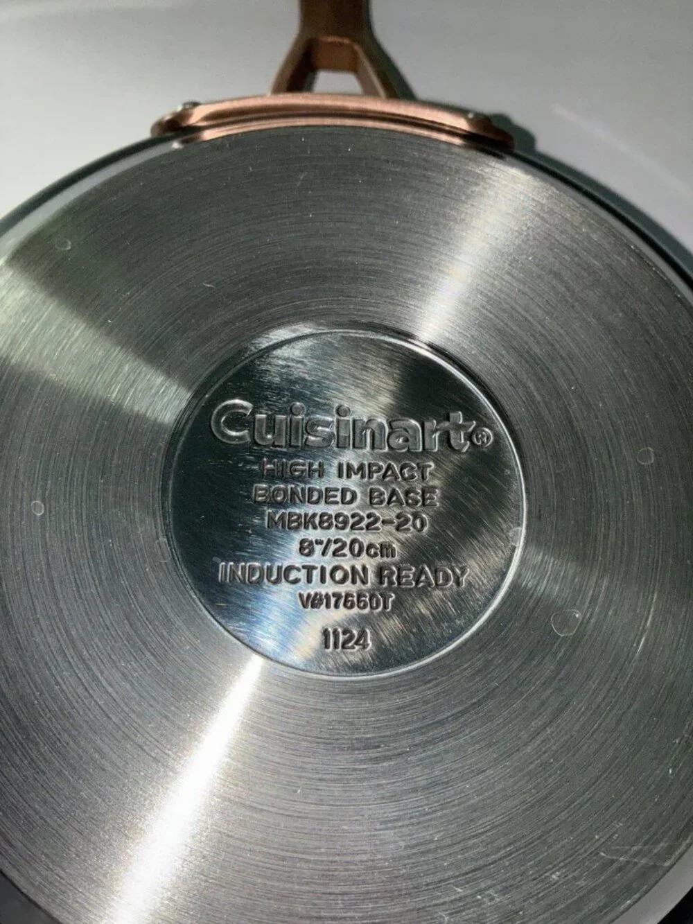 2pc Cuisinart High Impact Stainless Steel Skillets 8” and 10” Set